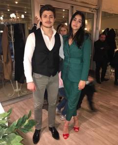 Esra Bilgic and her brother