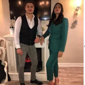 Esra Biljic and her brother