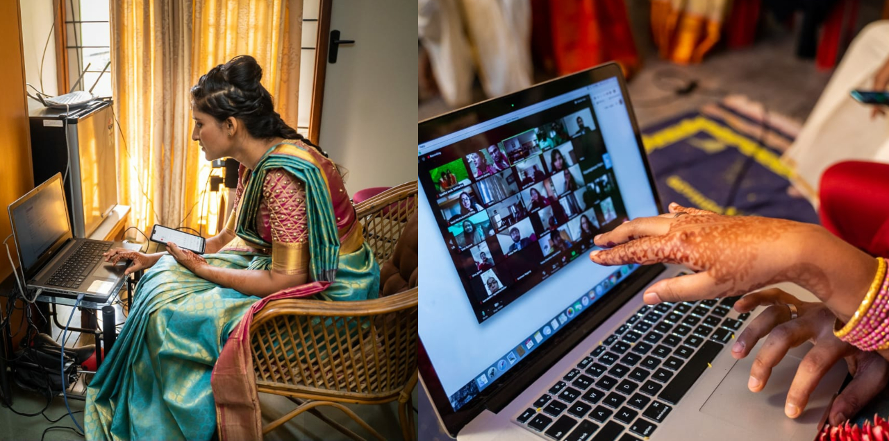Indian Girl Married On Zoom
