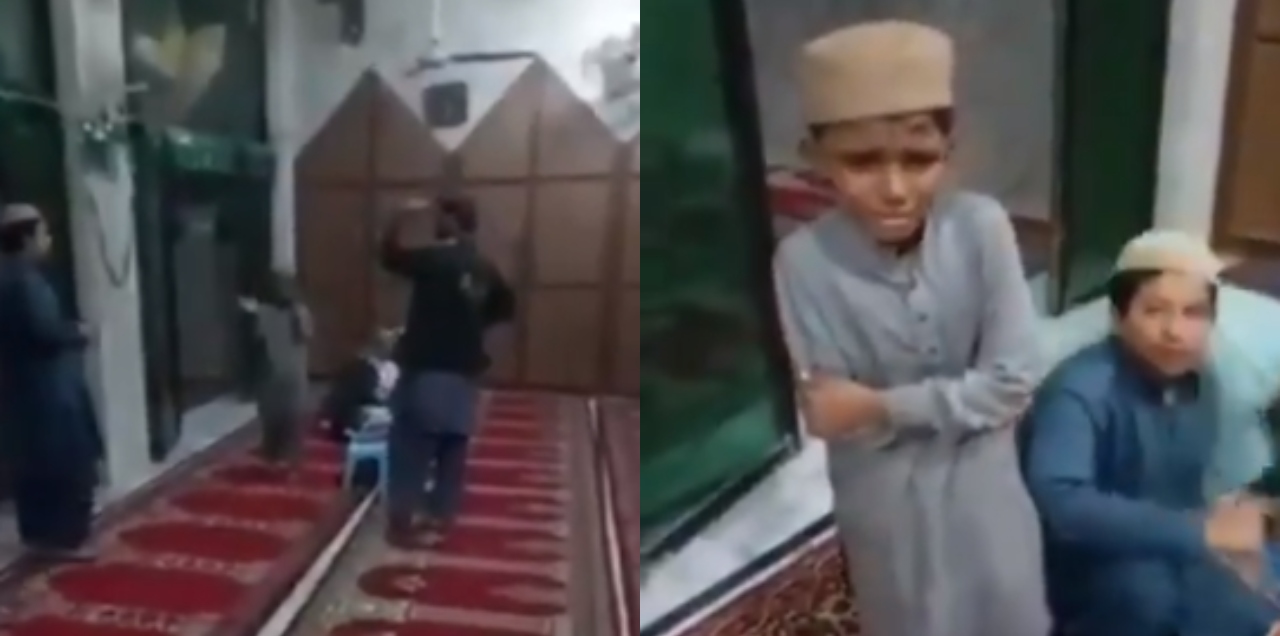 imam mosque beating kids
