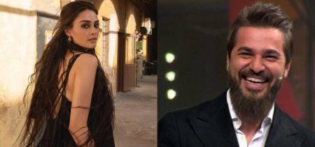 In Pictures: Unseen Moments Of Esra Bilgic & Engin Altan From The Sets Of Ertugrul