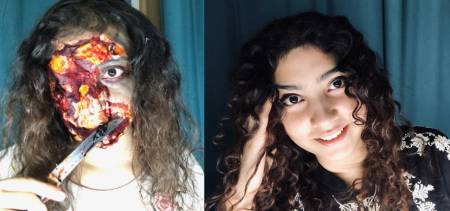 young SFX makeup artist Pakistan