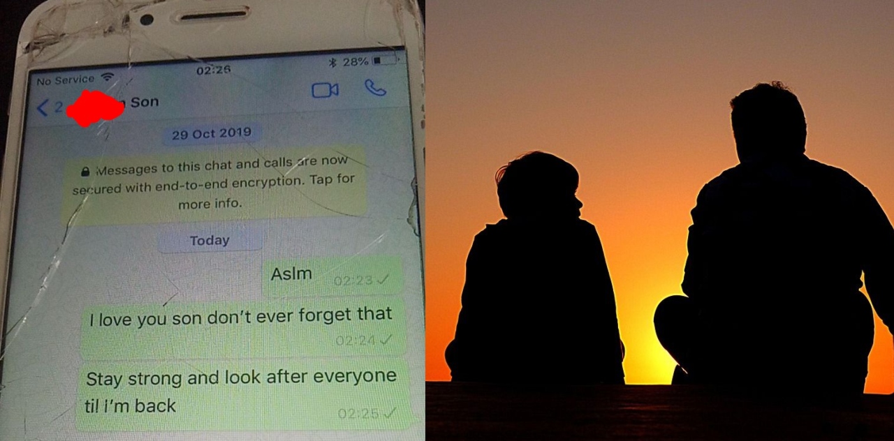 Son Shares Father's Heartbreaking Messages Moments Before His Death