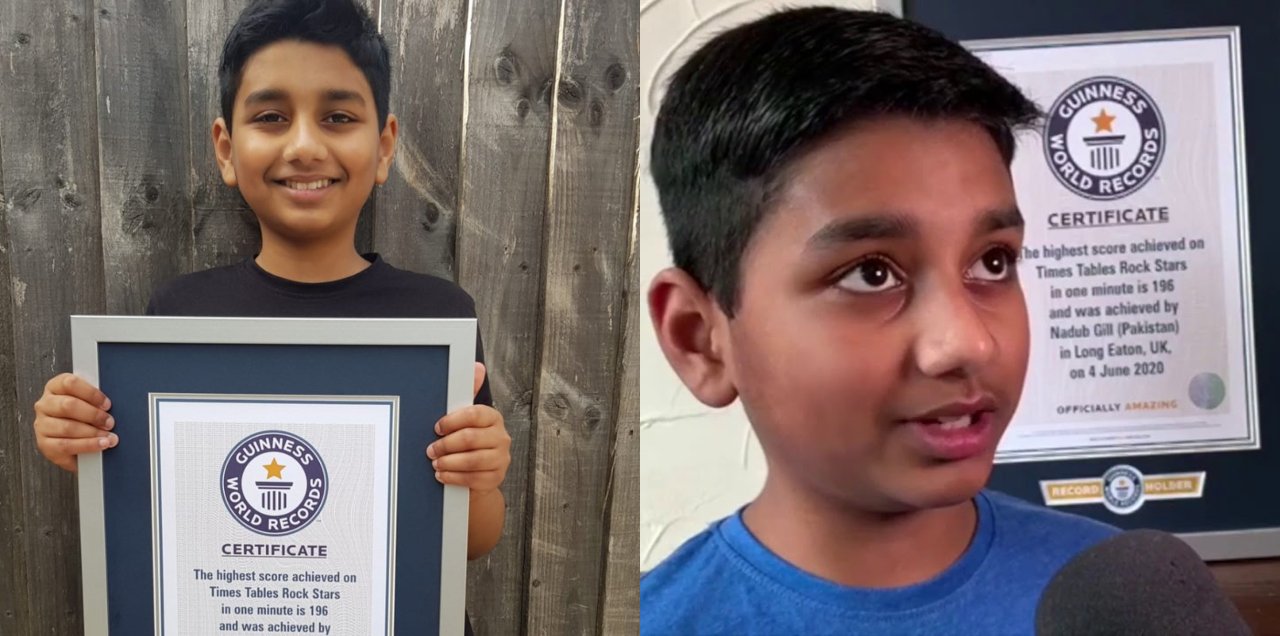 Pakistani boy Guinness world record