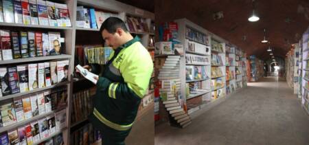 garbage men turkey library