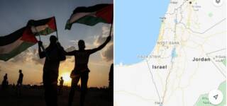 palestine google map