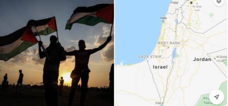 palestine google map