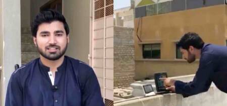 Pakistani Man weather station