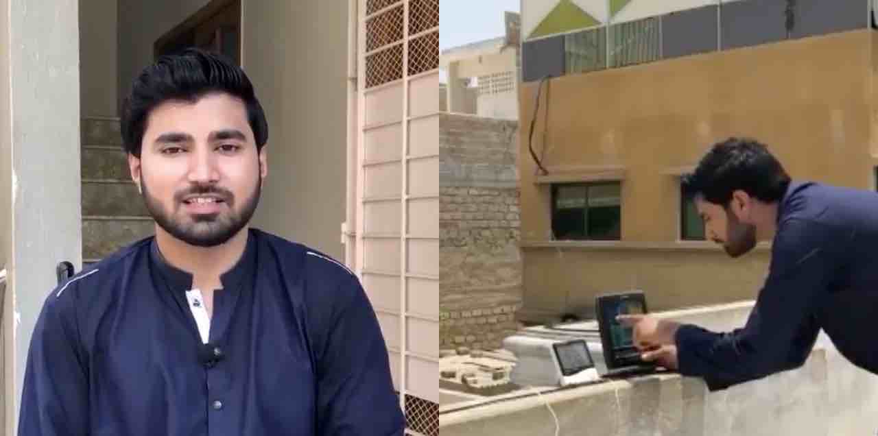 Pakistani Man weather station