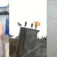 Man jumps building rainwater