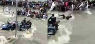 karachi rain police