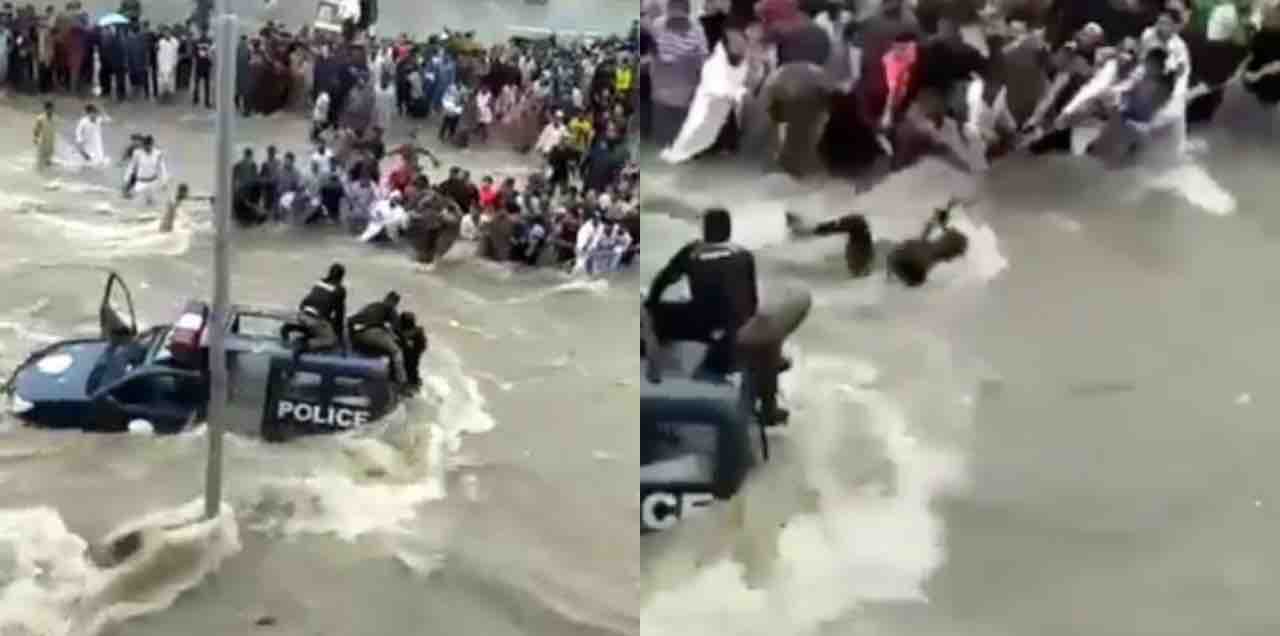 karachi rain police