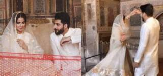 FIR Filed Against Saba Qamar & Bilal Saeed Over Their Controversial Shoot In A Mosque