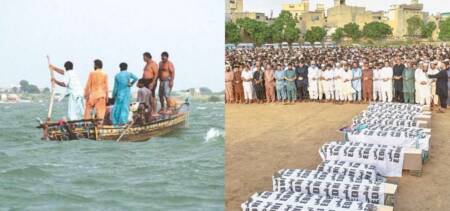 Officials Impose Ban On Boating In Keenjhar Lake As 10 Drowning Victims Laid to Rest