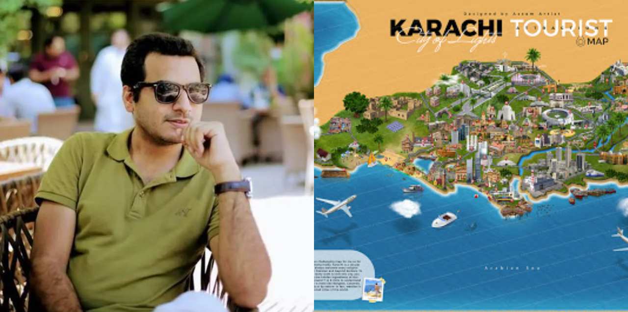 Pakistani Graphic Designer Unveils The Stunning ‘Karachi Tourist Attraction Map’
