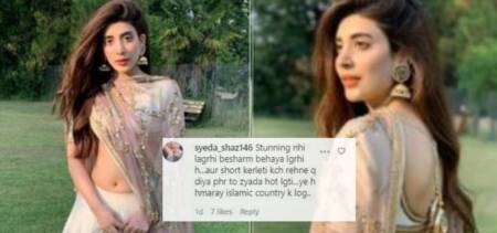 Urwa hocane revealing dress
