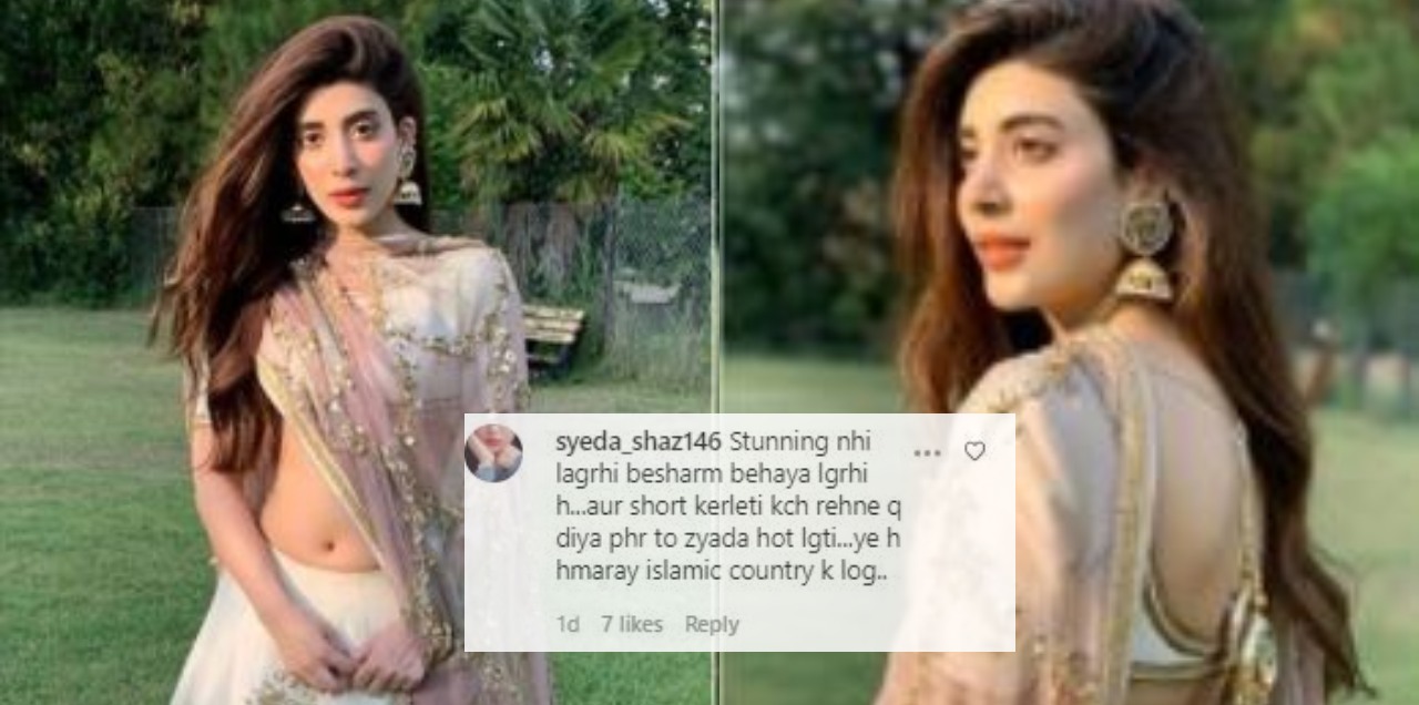Urwa hocane revealing dress