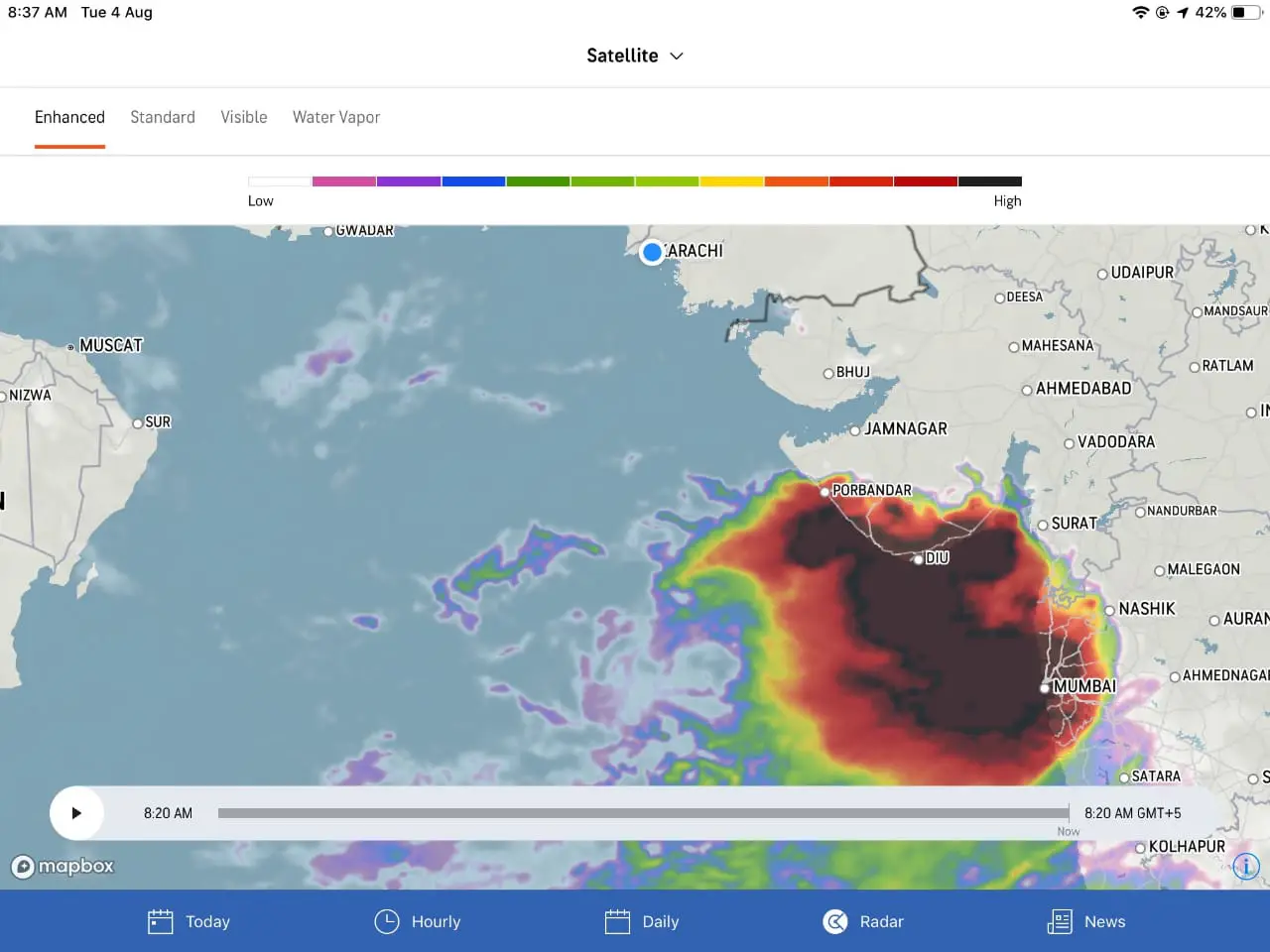 Karachi rain met