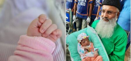 newborn survives thrown off