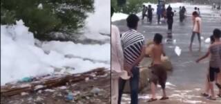 candyfloss foam waste korangi