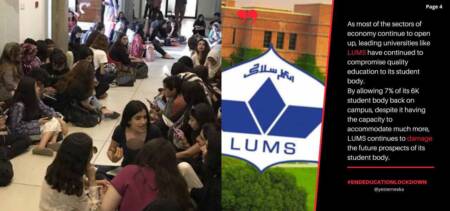 LUMS protest against admin