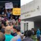 DHA Clifton Protest waterlogged