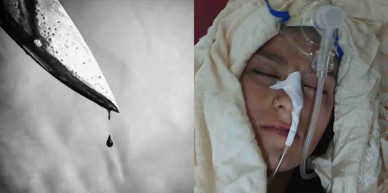 husband stabs wife mother house