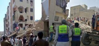 Korangi five-storey building Collapsed