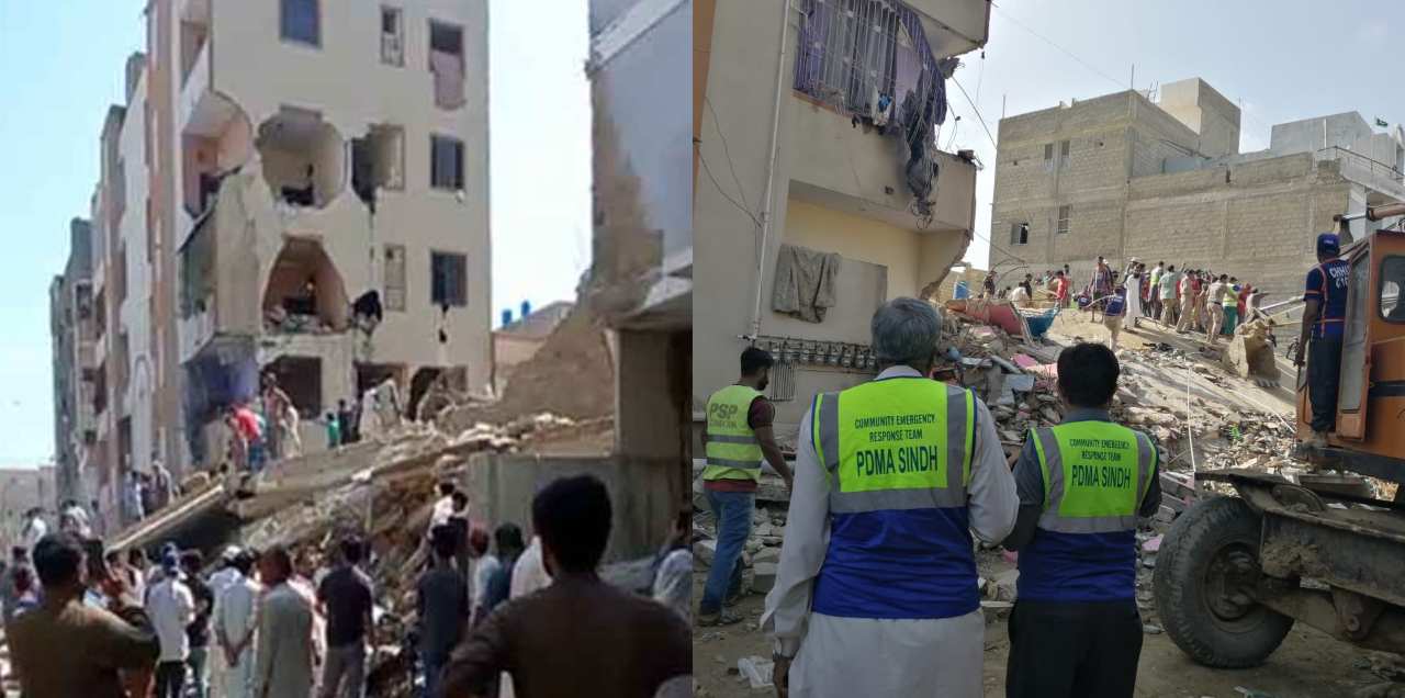 Korangi five-storey building Collapsed
