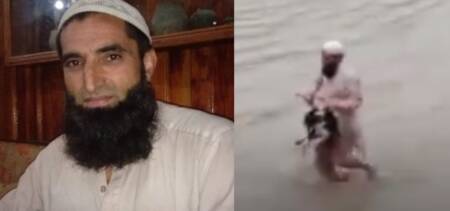 man save dog flooding swat