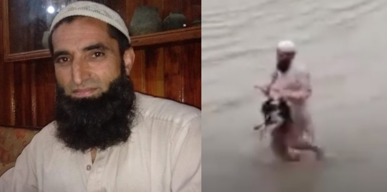 man save dog flooding swat