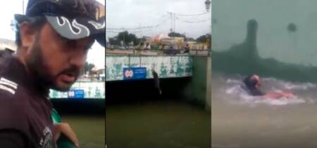Man Jumps Underpass Bet Rs500