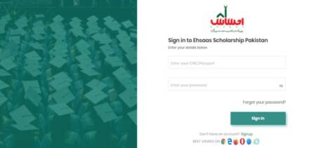 Ehsaas Undergraduate Scholarship Portal