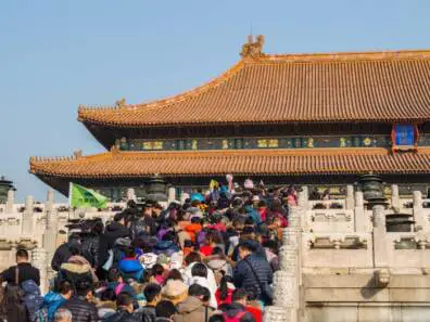Forbidden City crowded place of world 