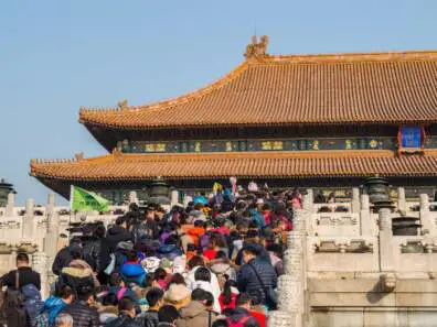 Forbidden City crowded place of world