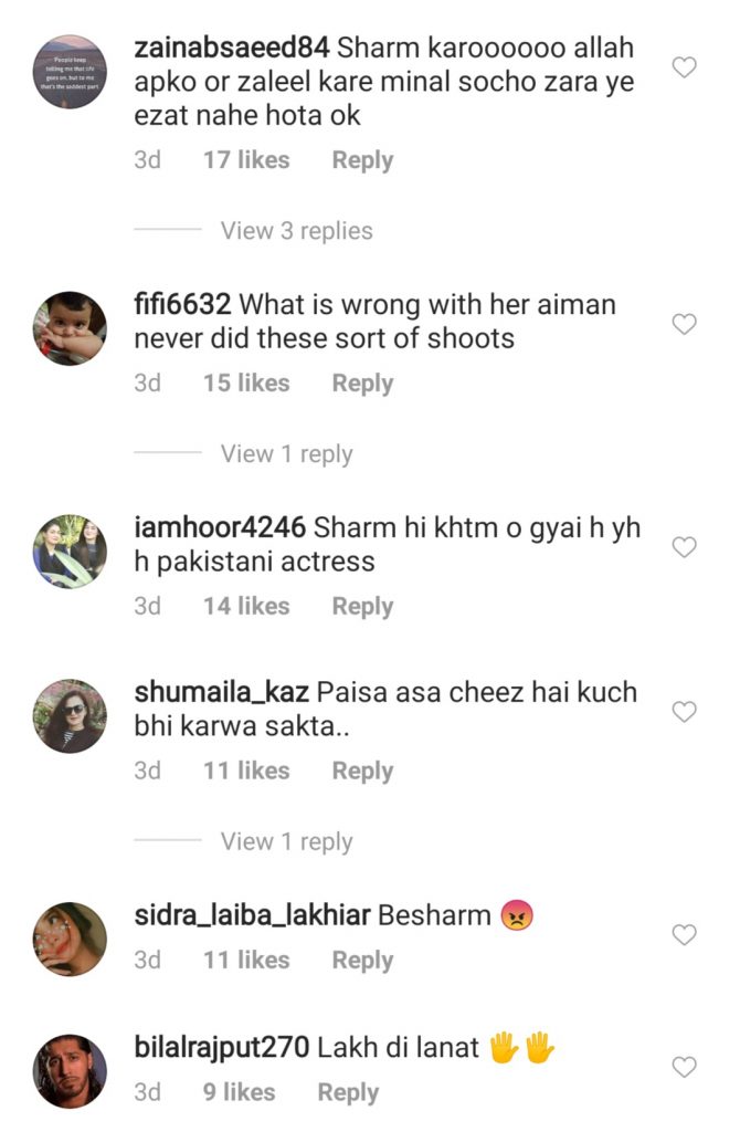 minal hate comments