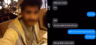girl shames guy vulgar messages Facebook