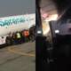 Serene airline escapes engine failure