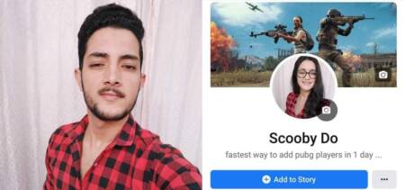 guy pretending girl FaceApp