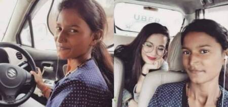 girl cab studies father dropped school