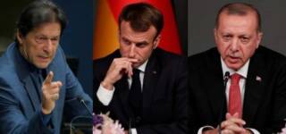 France burns Pakistan Turkey Macron