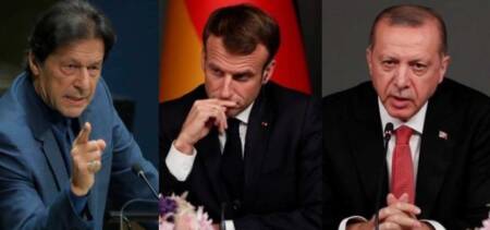 France burns Pakistan Turkey Macron