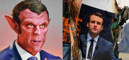 Muslim World unites France Macron Devil