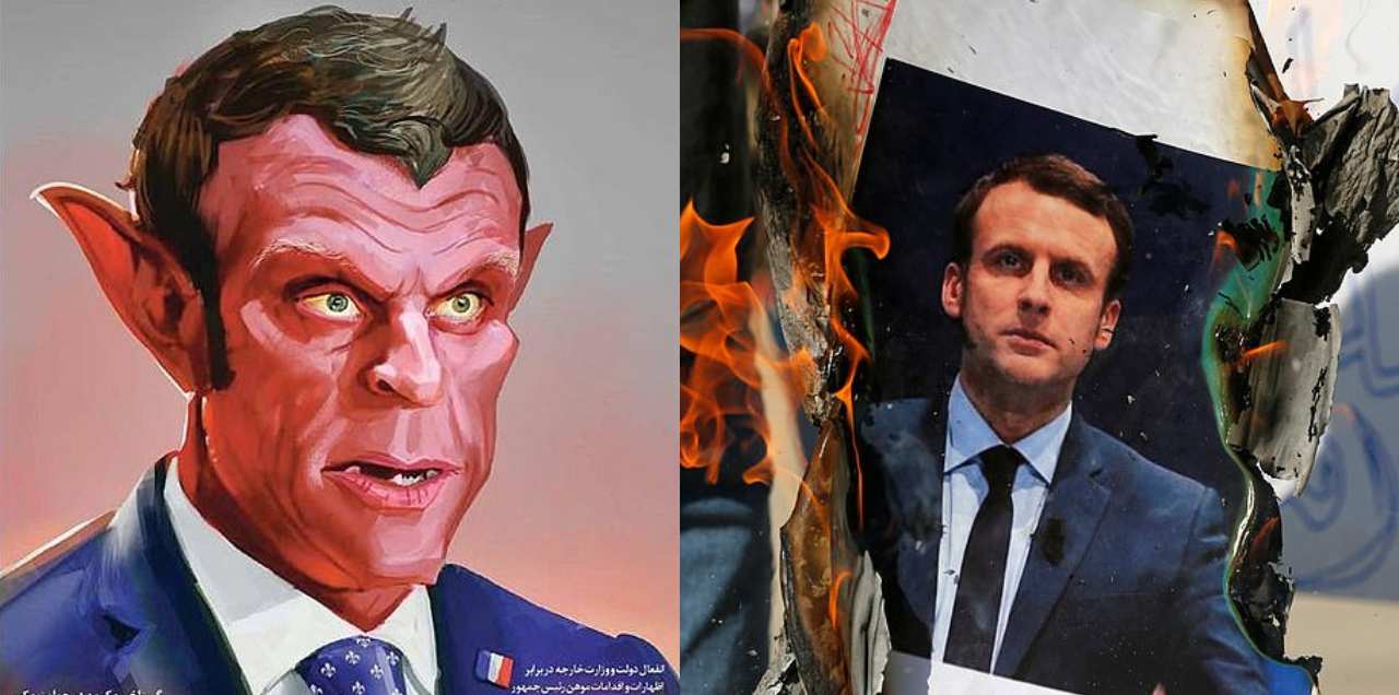 Muslim World unites France Macron Devil