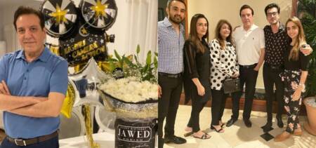 Jawed Sheikh birthday family