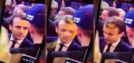 French president Macron Egg Viral Video