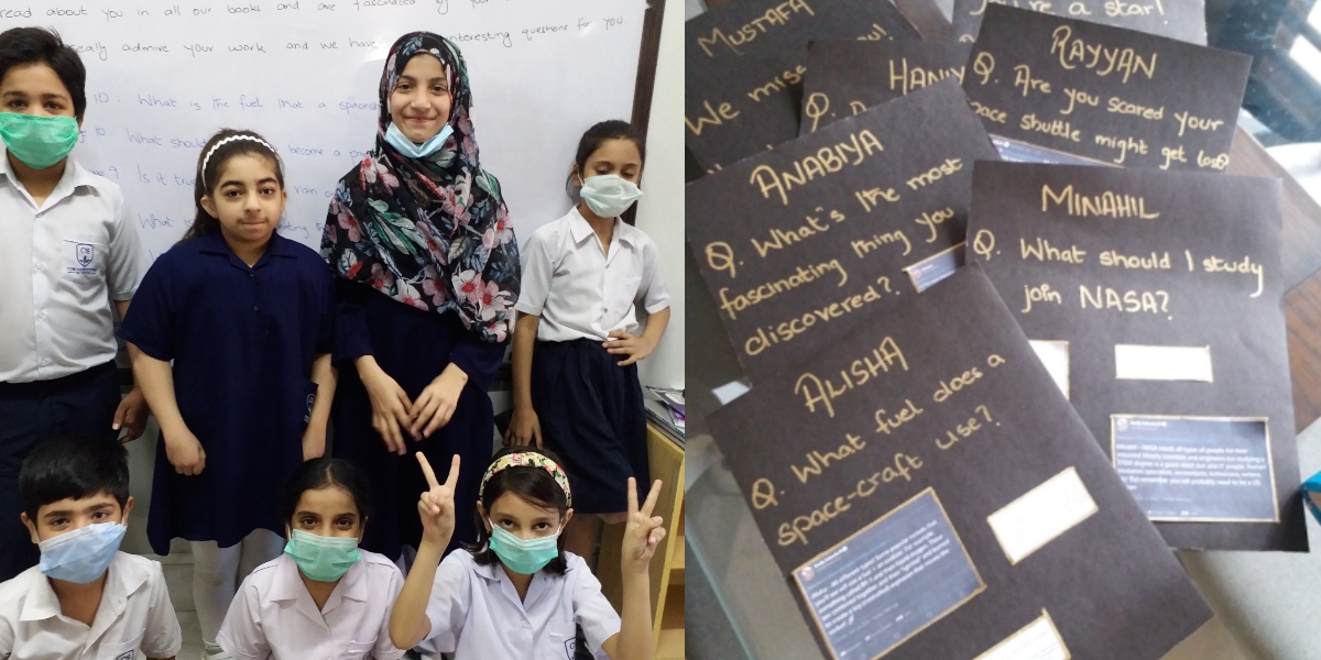 Karachi Students replies NASA Scientists
