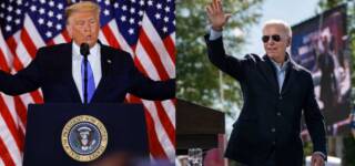 Trump falsely Claims win Biden