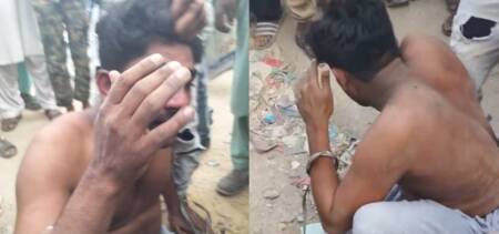 Karachiites thrash criminal snatch bike mobile