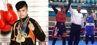 balochi girl chops hair boxer